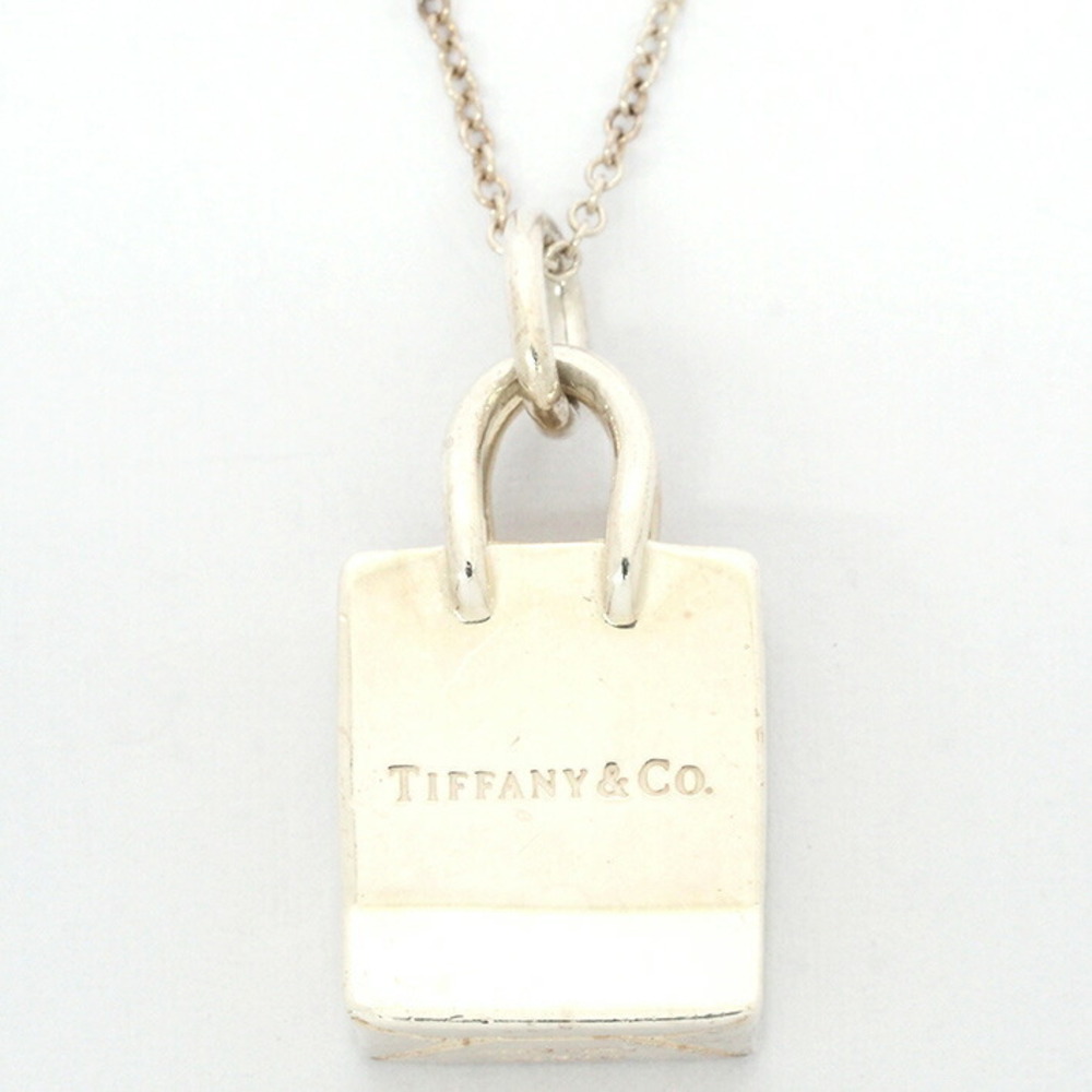 Tiffany Shopping Bag Motif Silver Pendant